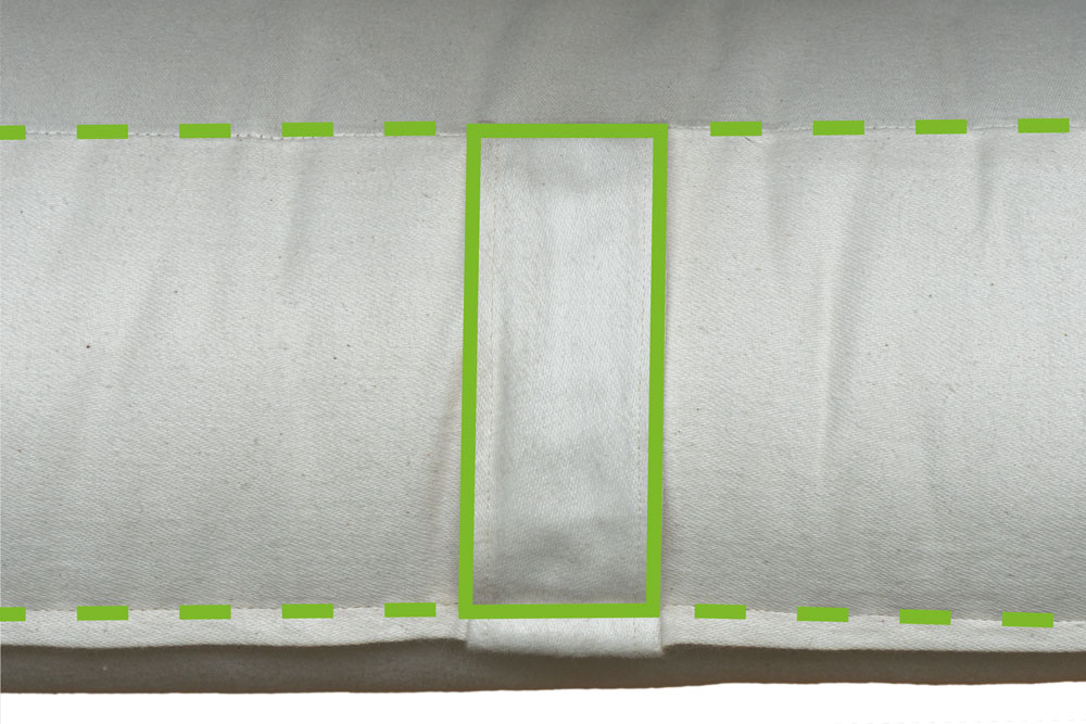 Futon mit Rand und Wendegriffen original