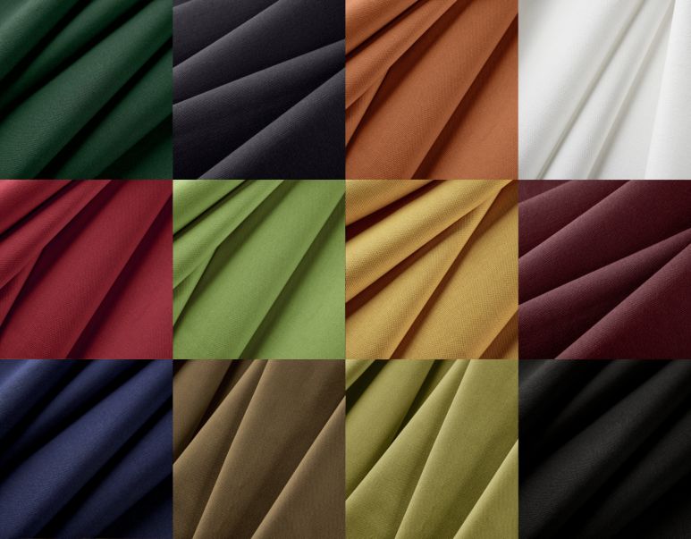 Stoff - Meterware, bio, 10 Farben