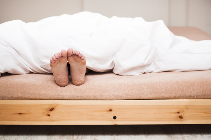 Auf normaler Matratze schlafen